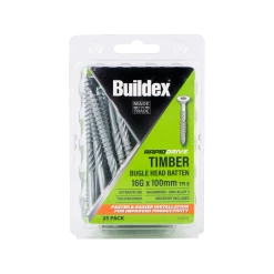 Hot Sale π€© Buildex 16G X 100mm Zinc Alloy Bugle Head Rapid Drive Batten Screws - 25 Pack Grey - To Australia π₯ 7 Hot Sale π€© Buildex 16G X 100mm Zinc Alloy Bugle Head Rapid Drive Batten Screws - 25 Pack Grey - To Australia π₯ -Outlet Buildex Store 1fd687eed04a4d8da1f2bae1cadaa7f4