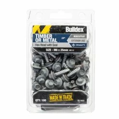 Best deal 🌟 Buildex Roof Zip C4 HexHead Screws M6 X 25 Windspray Bx100 Ag: Windspray - To Australia 😀