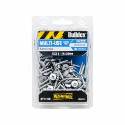 Best Sale 🧨 Australia Only - Buildex 8 - 15 X 20mm Button Head Needle Point Screws - 100 Pack Grey ✨