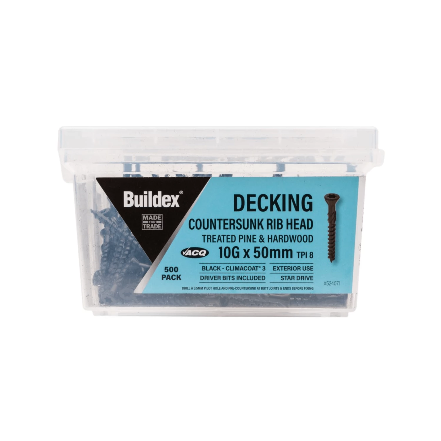Wholesale ✨ Buildex 10G X 50mm Black Decking Screws - 500 Pack - To Australia ✔️ 2 Wholesale ✨ Buildex 10G X 50mm Black Decking Screws - 500 Pack - To Australia ✔️ - Image 2