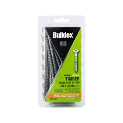 Best Sale β€οΈ Buildex 16G X 150mm Galvanised Bugle Head Rapid Drive Batten Screws - 25 Pack Grey - To Australia π