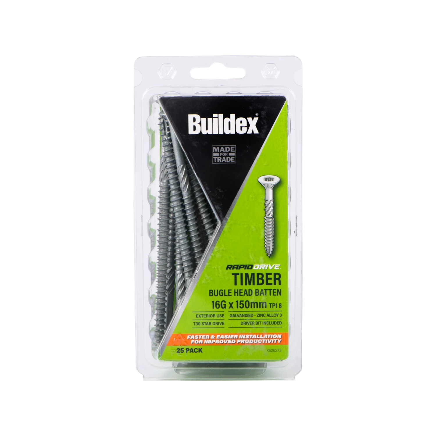 Best Sale β€οΈ Buildex 16G X 150mm Galvanised Bugle Head Rapid Drive Batten Screws - 25 Pack Grey - To Australia π 1 Best Sale β€οΈ Buildex 16G X 150mm Galvanised Bugle Head Rapid Drive Batten Screws - 25 Pack Grey - To Australia π