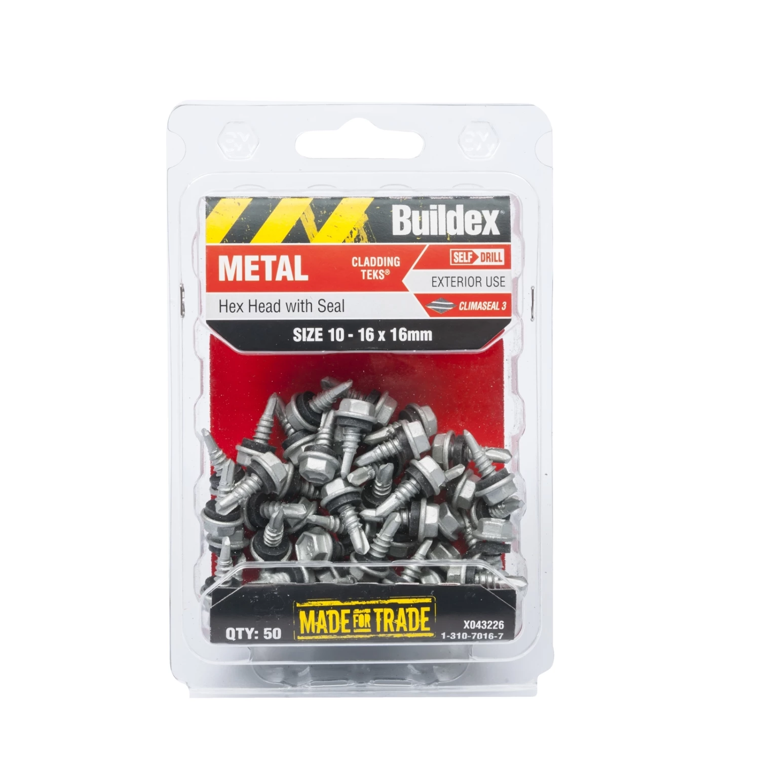 Discount π Buildex 10-16 X 16mm Climaseal Hex Head With Seal Cladding Tek Screws - 50 Pack Grey - To Australia π₯° 1 Discount π Buildex 10-16 X 16mm Climaseal Hex Head With Seal Cladding Tek Screws - 50 Pack Grey - To Australia π₯°