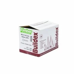 Best Sale 🔥 Australia Only - Buildex 40mm M5.5 Zinc Alloy Batten Timber Zip Screws - 1000 Box Grey 👏