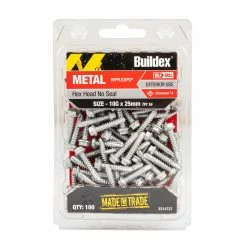 Top 10 🌟 Buildex Ripple Zip C4 HexHead Screws 10g X 25mm Bx100 Galvanised - To Australia 🎁