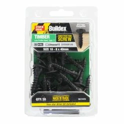 Coupon 🎉 Australia Only - Buildex Timber Star Drive Black Construction Screws 18 X 40 Box 20 👍