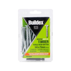 Best Sale 🎉 Australia Sale - Buildex 16G X 75mm Galvanised Bugle Head Rapid Drive Batten Screws - 25 Pack Grey 🧨 -Outlet Buildex Store b7fb6c9d56094631989fab89f5909072