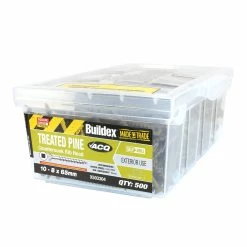 Brand new 🥰 Buildex 10-8 X 65mm Climacoat® 3 Countersunk Rib Head Treated Pine Screws - 500 Pack Other - To Australia 😍