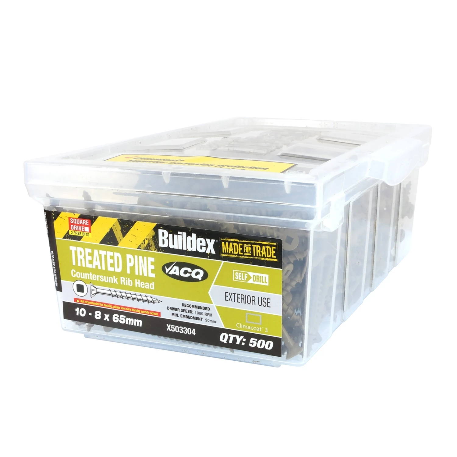 Brand new π₯° Buildex 10-8 X 65mm Climacoat® 3 Countersunk Rib Head Treated Pine Screws - 500 Pack Other - To Australia π 1 Brand new π₯° Buildex 10-8 X 65mm Climacoat® 3 Countersunk Rib Head Treated Pine Screws - 500 Pack Other - To Australia π