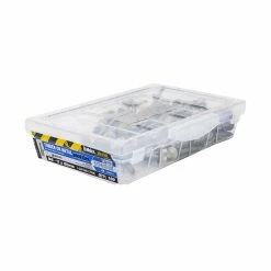 Best deal 😍 Australia Only - Buildex M6-11 X 50mm Paperbark Hex Head Hi-Grip With Seal Roof Zip Screws - 100 Box Grey 😍